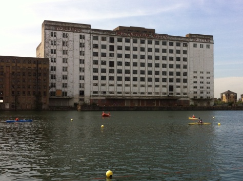 Spillers Millennium Mill was repainted 25 years ago especially for the concert. It now provides the backdrop for the London Triathlon across from the ExCeL centre