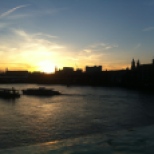 Sunset from Southwark Bridge overlooking St Paul's Cathedral by WansteadMeteo